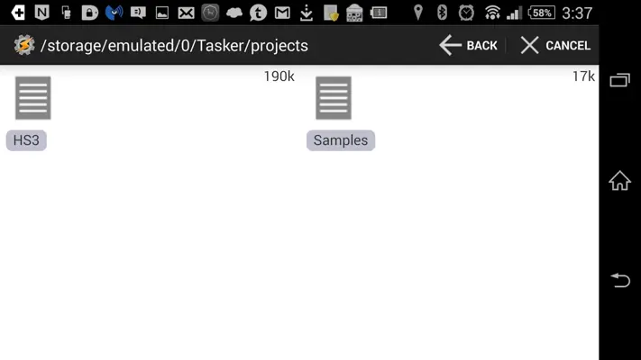 Setup Tasker for HS3 android App screenshot 0